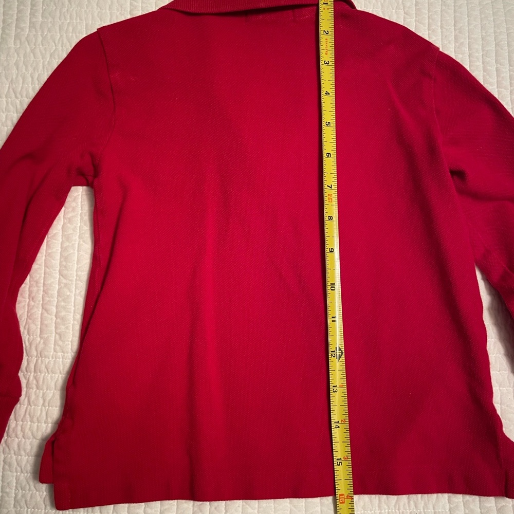 Polo Ralph Lauren Red Long Sleeve Shirt - Picture 4 of 5